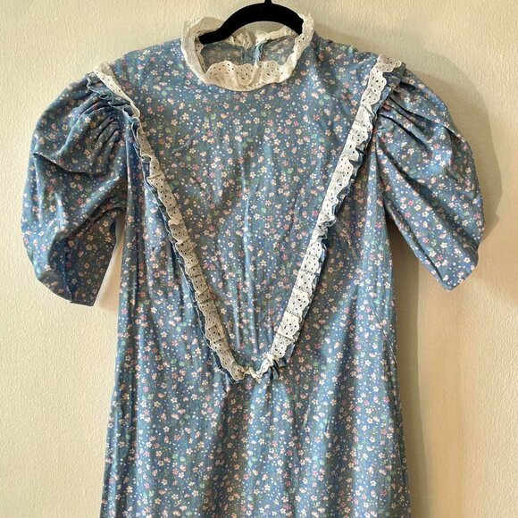 Vintage handmade prairie maxi dress - Picture 4 of 4